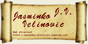 Jasminko Velinović vizit kartica